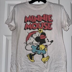Disney Minnie Mouse Kids T-Shirt - White and Red